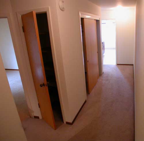 Entry with two hallway closets