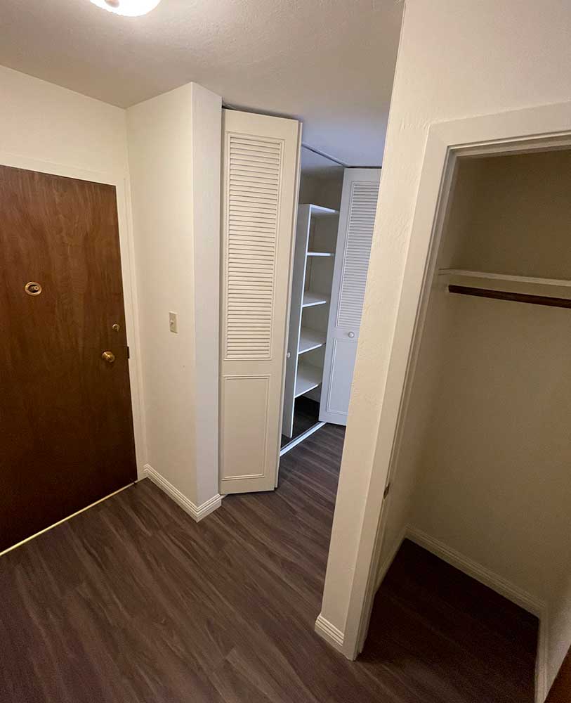 Entry with two closets